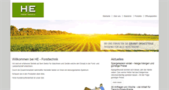 Desktop Screenshot of he-forsttechnik.de